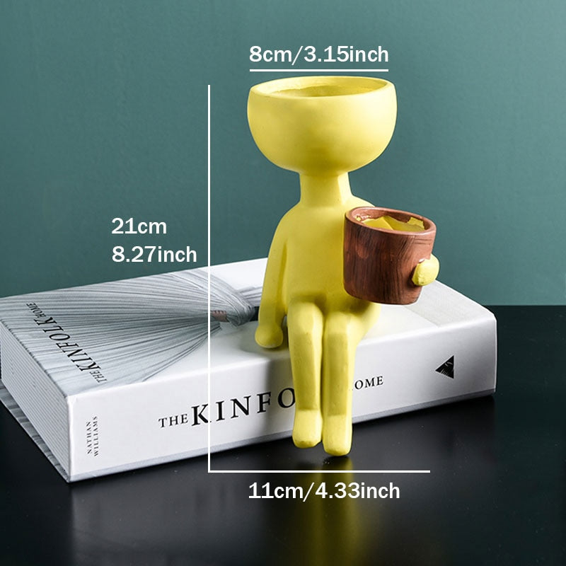 Pot de fleur, personnages