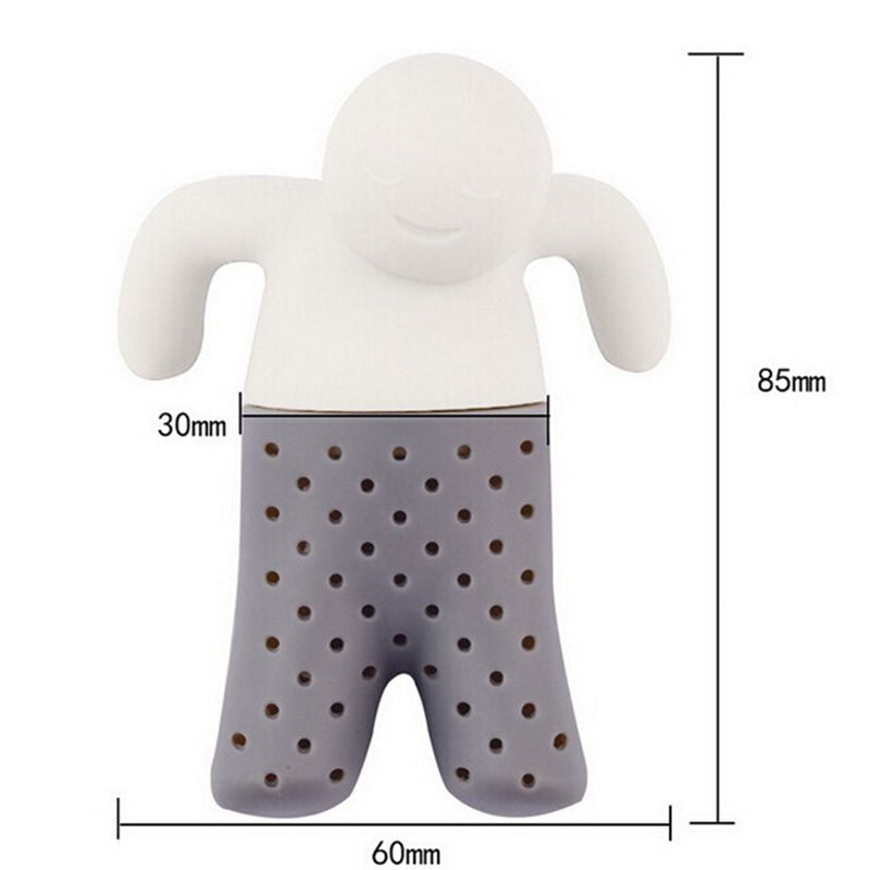 Infuseur à thé en silicone, bonhomme