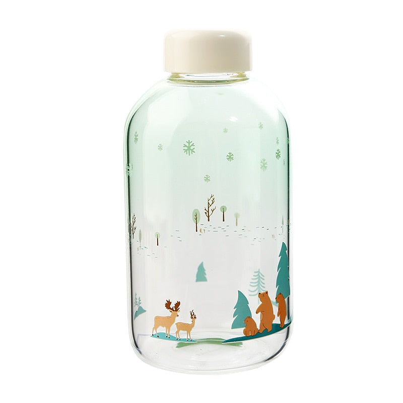 Bouteille en verre "Forêt", 600ml