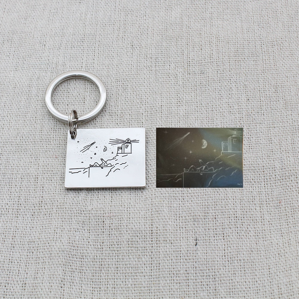 Porte-clé personnalisé "Childdraw"