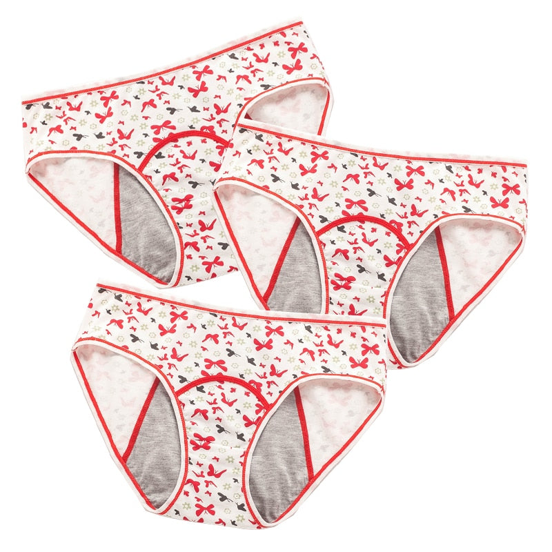 Lot de 3 culottes menstruelles spéciales adolescents