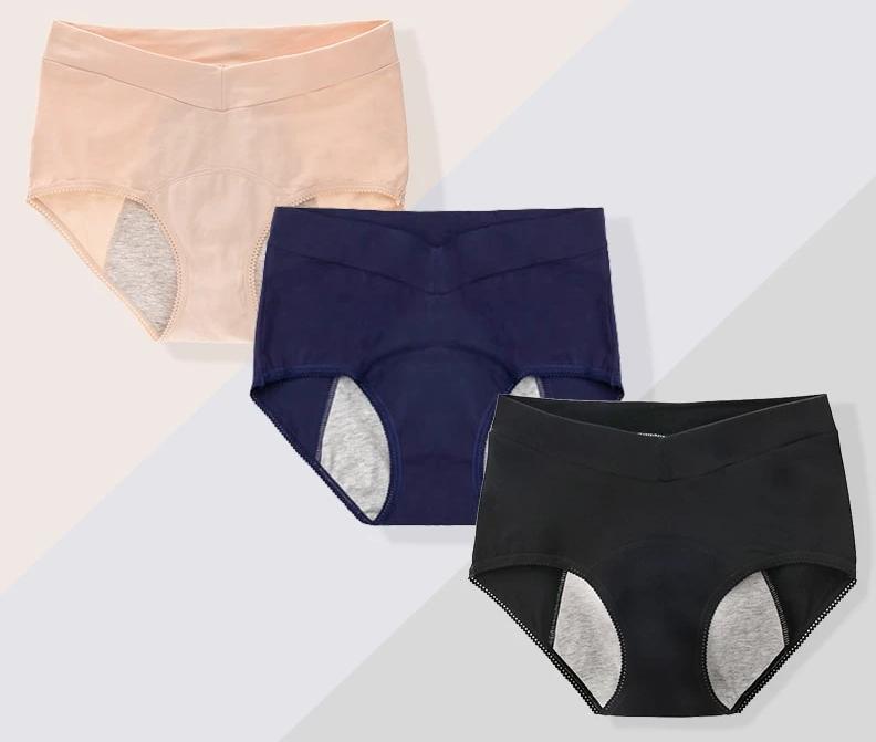 Lot de 3 culottes menstruelles lavable "Sweetperiod™"