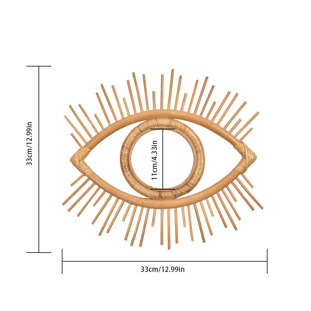 Décoration murale en rotin "oeil"