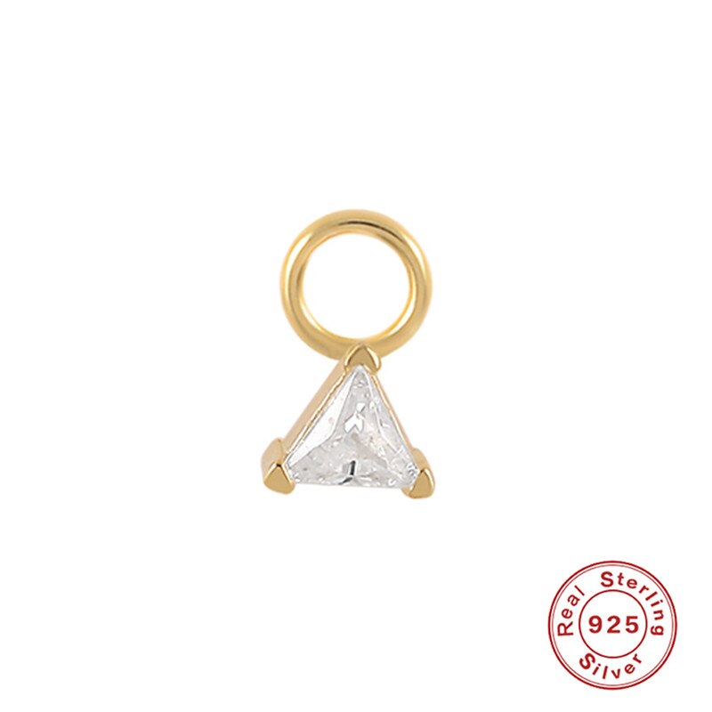 Boucle d'oreille en argent 925 et plaqué or