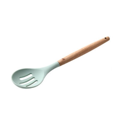 Ustensiles de cuisine en bois et en silicone, pastel