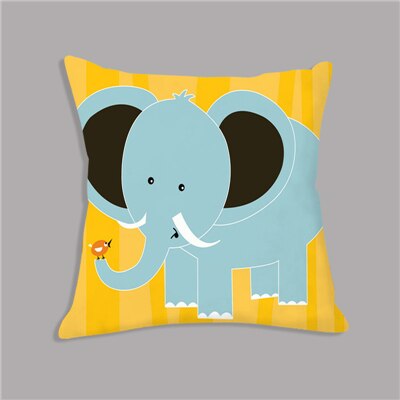 Housse de coussin animaux