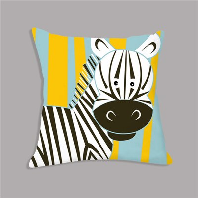 Housse de coussin animaux