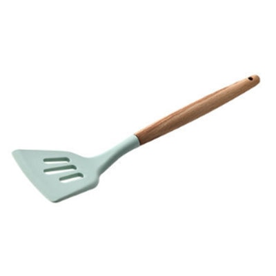 Ustensiles de cuisine en bois et en silicone, pastel