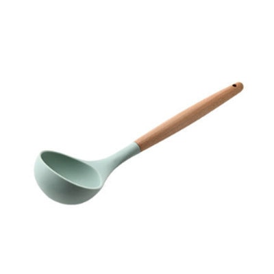 Ustensiles de cuisine en bois et en silicone, pastel