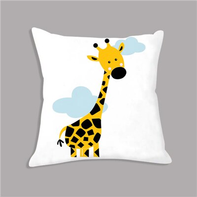 Housse de coussin animaux