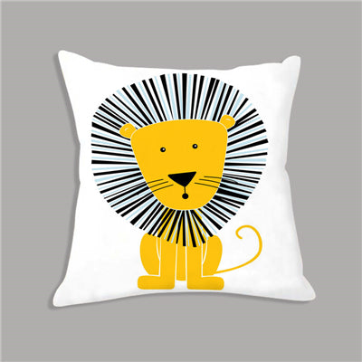 Housse de coussin animaux