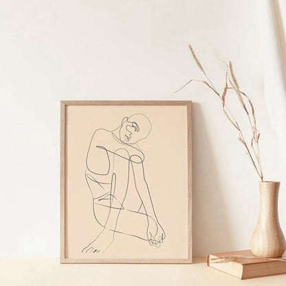 Toile "ligne corporelle"