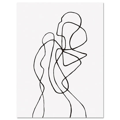 Toile "lignes féminines"