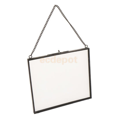 Cadre photo transparent en verre