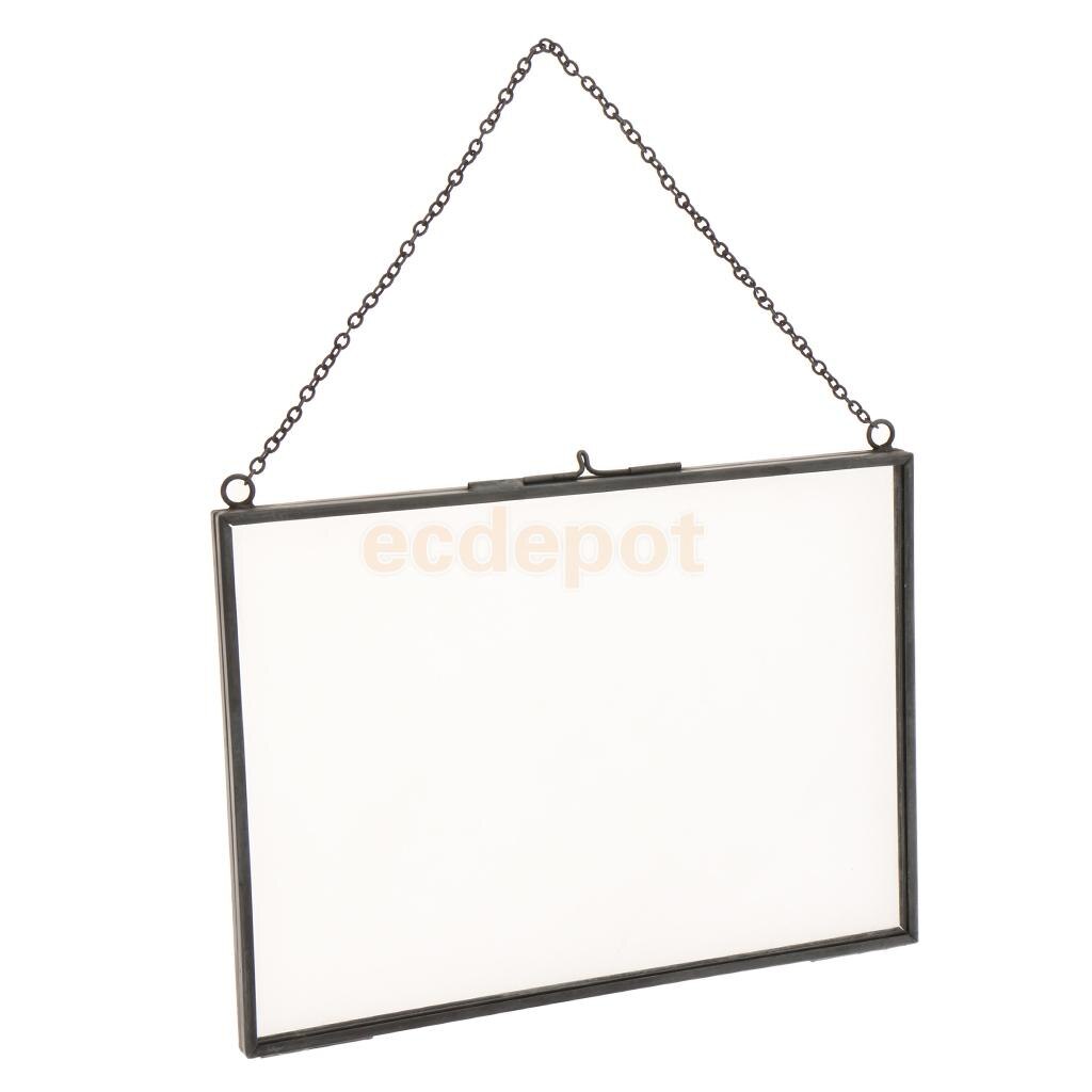 Cadre photo transparent en verre