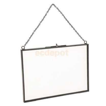 Cadre photo transparent en verre