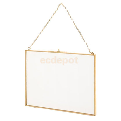 Cadre photo transparent en verre