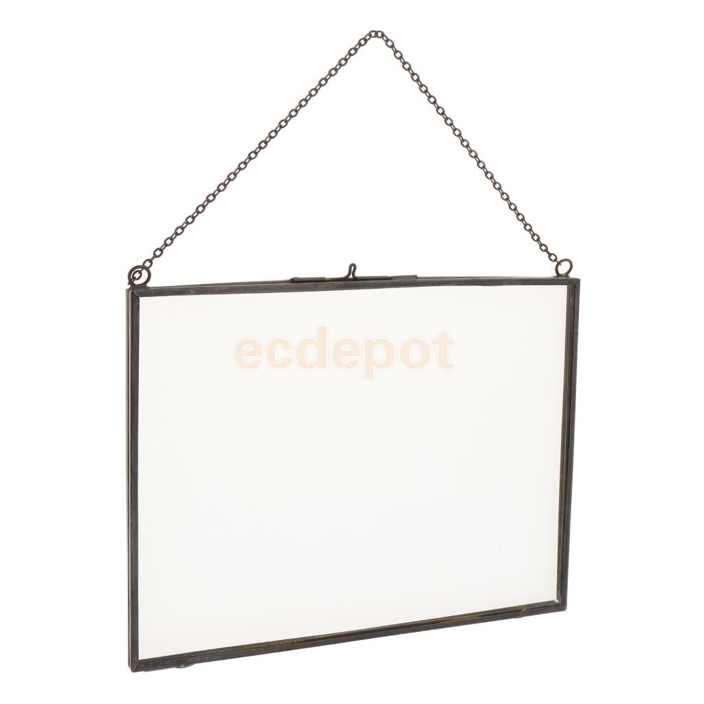 Cadre photo transparent en verre