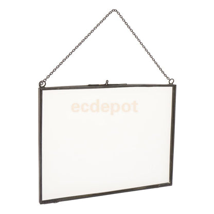 Cadre photo transparent en verre