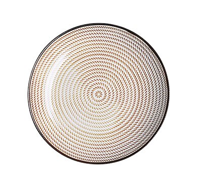 Assiettes à motif minimaliste