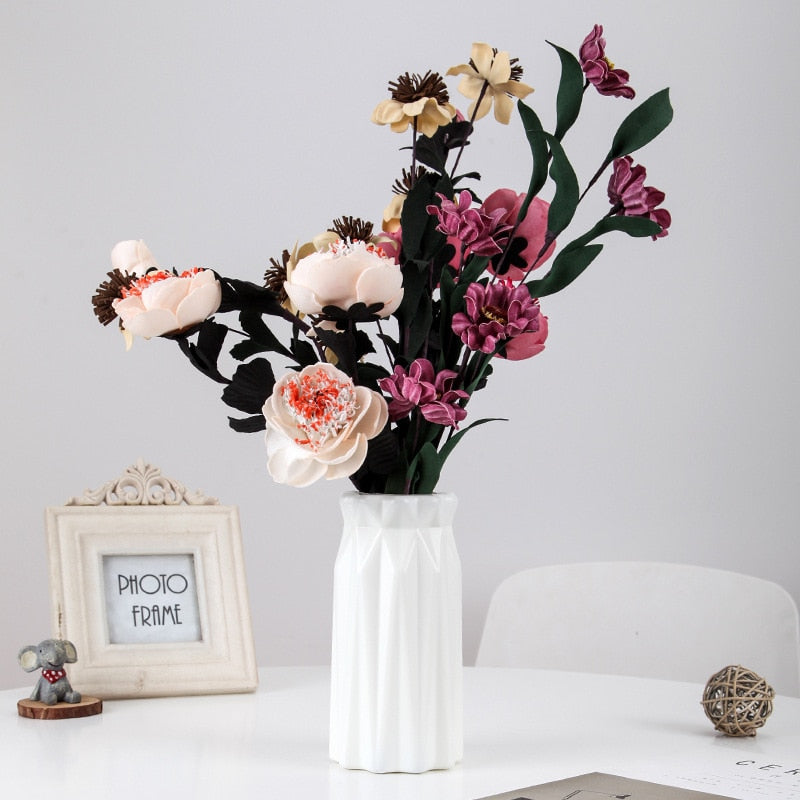 Vase graphique pour fleurs