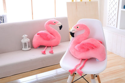 Coussin flamant rose