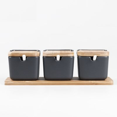 Ensemble de pots colorés en céramique