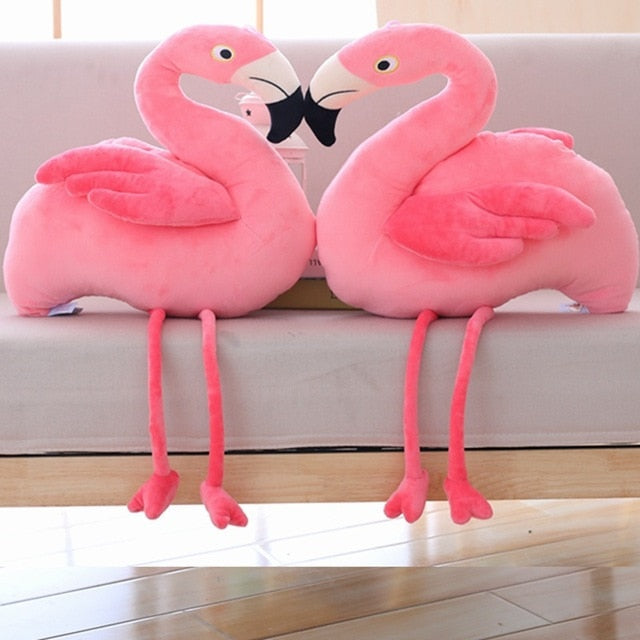 Coussin flamant rose