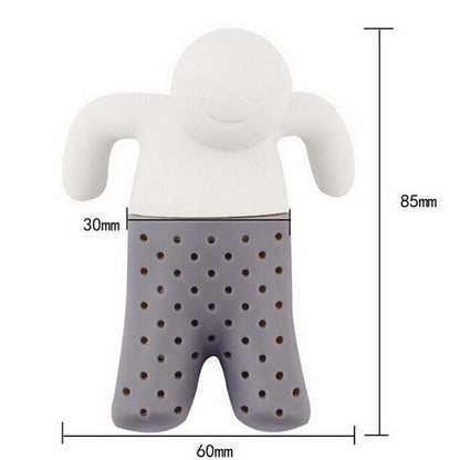 Infuseur à thé en silicone, bonhomme