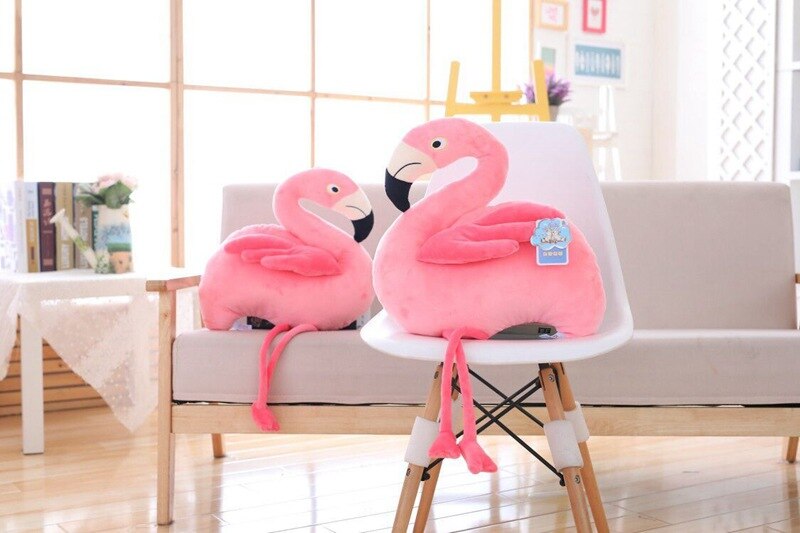 Coussin flamant rose