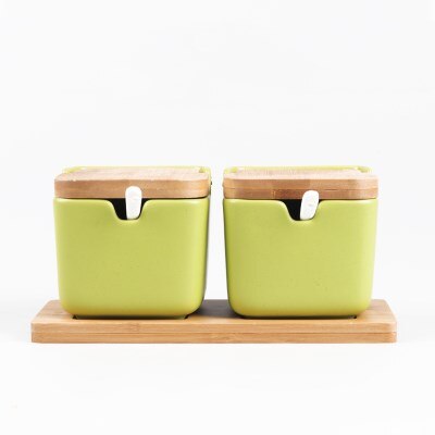 Ensemble de pots colorés en céramique