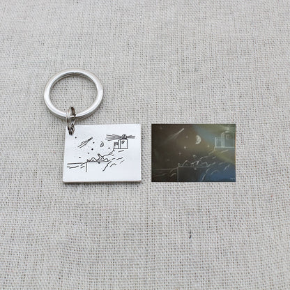 Porte-clé personnalisé "Childdraw"