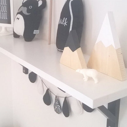Montagnes en bois, décoration pour chambre d'enfants
