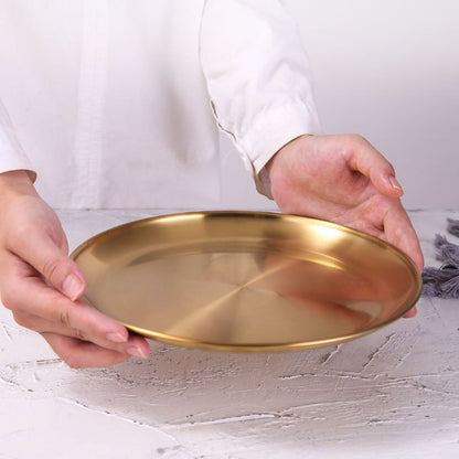 Plat, assiette dorée